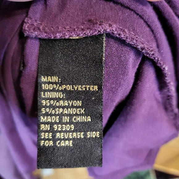 DG2 Diane Gilman Double Layer Top Large Purple - Picture 5 of 8